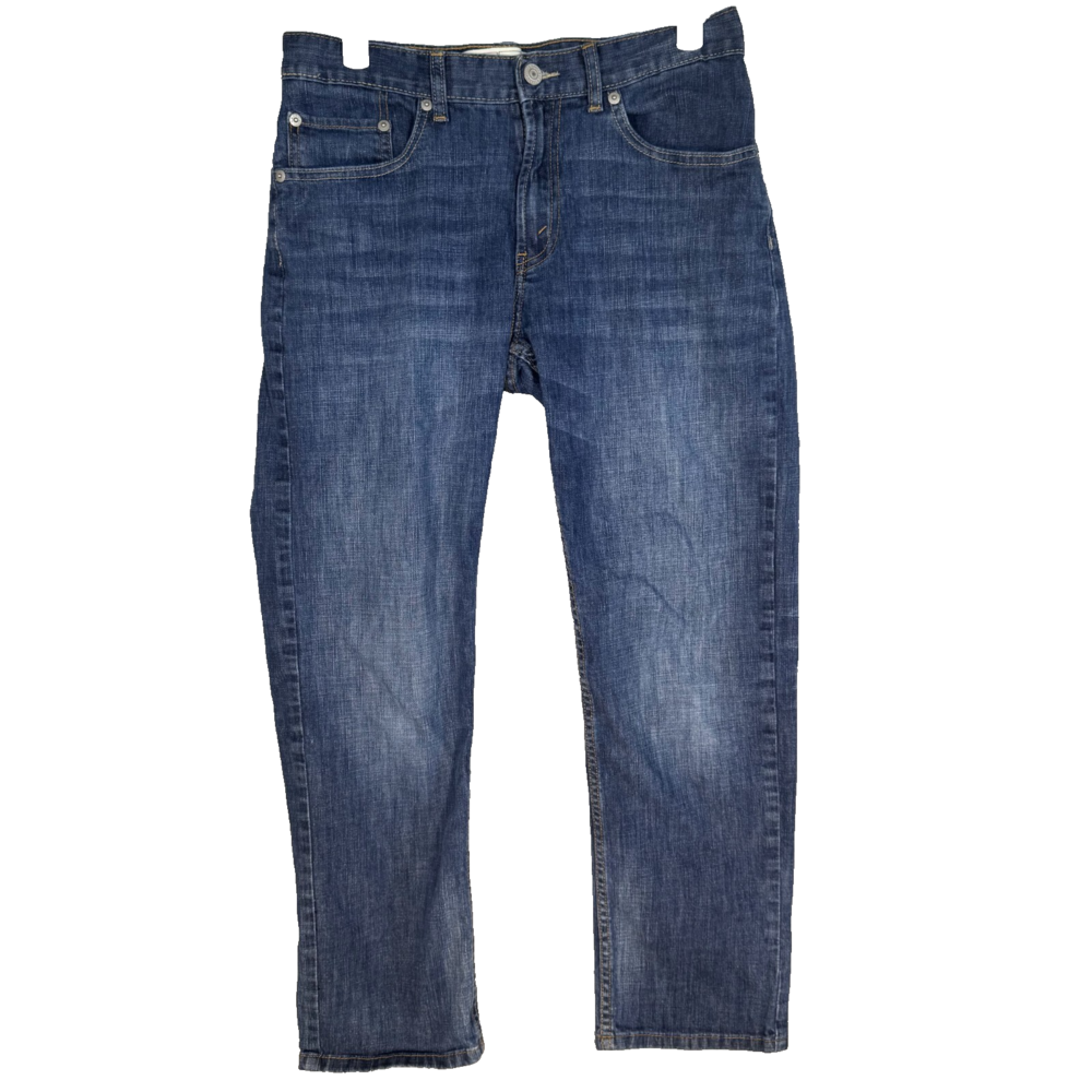 Levi's 541 Athletic Fit Jeans Boys 18 Reg 29x26 Blue Denim Stretch Zip Fly
